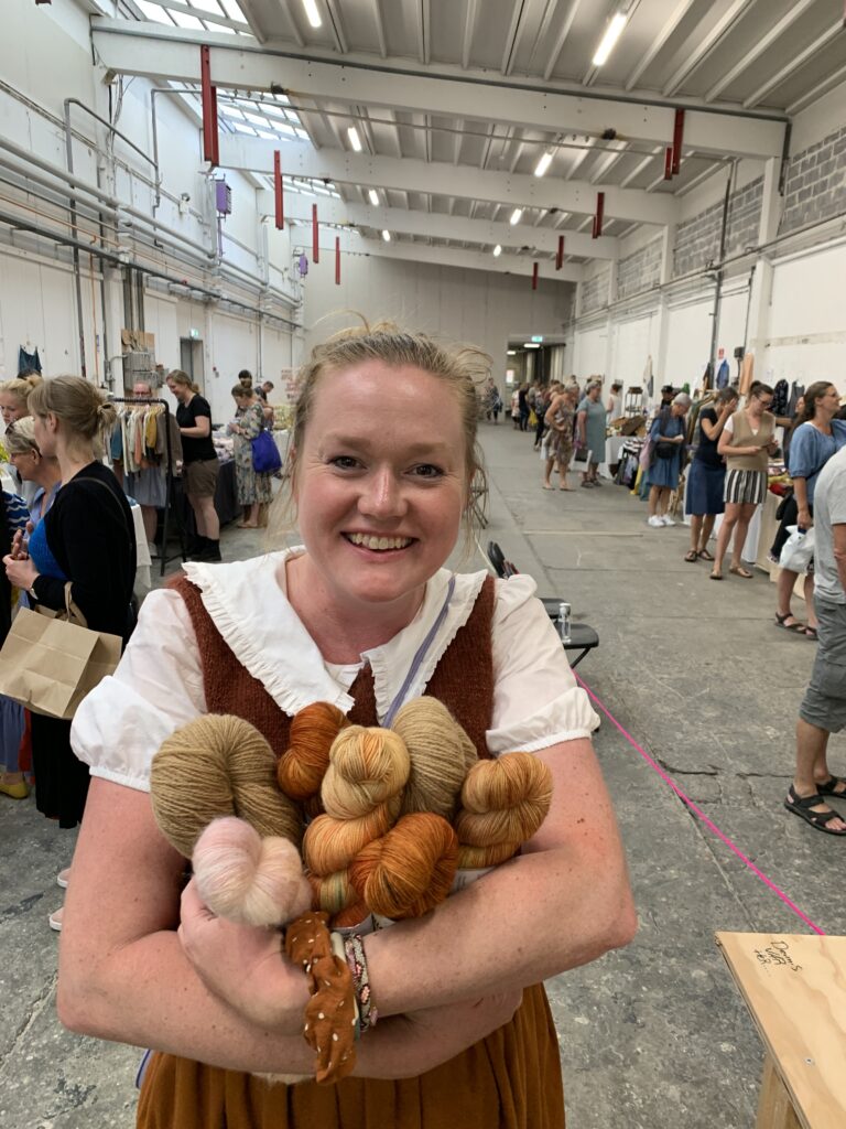 Mette Lundstad på Fiberfolk strikkefestival i Roskilde