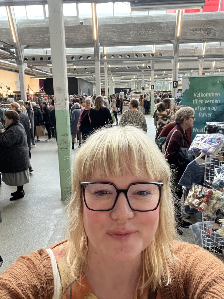 Mette på Fiberfolk strikkefestiva i Vejle