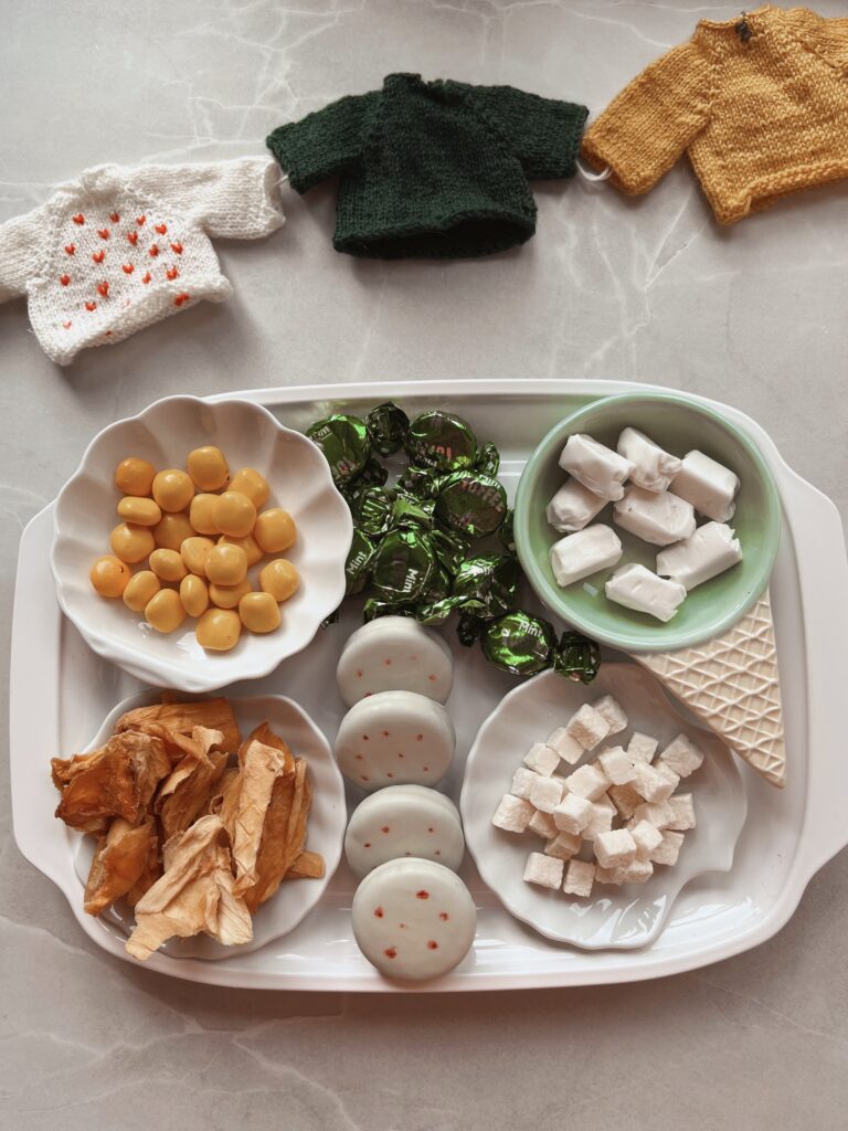 Tour guirlanden og et snack fad